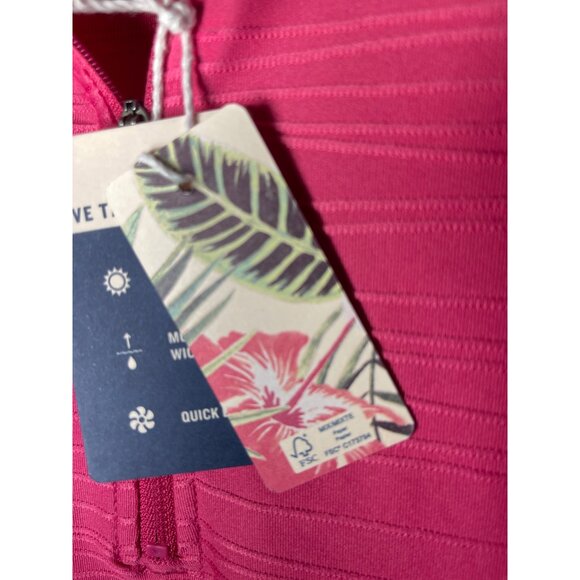 Tommy Bahama Womens Everyday Active UPF 50 Pink Quarter-Zip Long-Sleeve Moisture - Picture 6 of 16